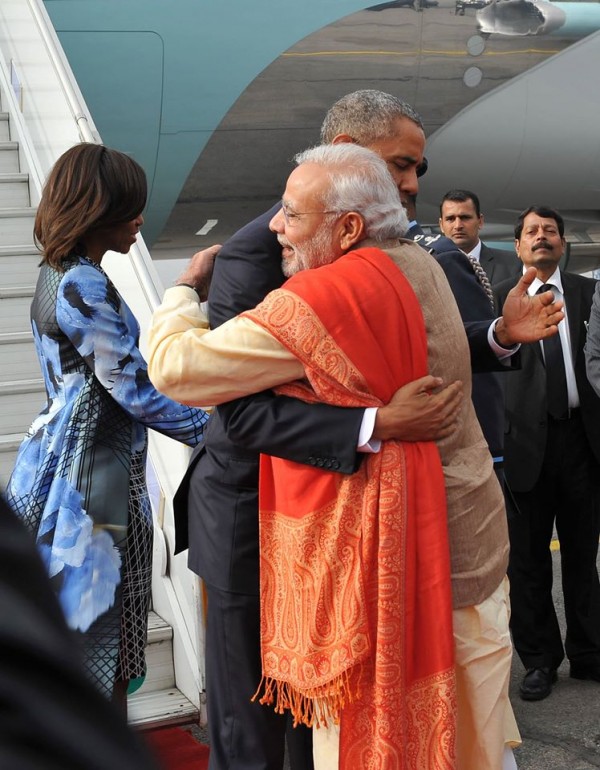 U.S. President Barack Obama on a three-day visit to India