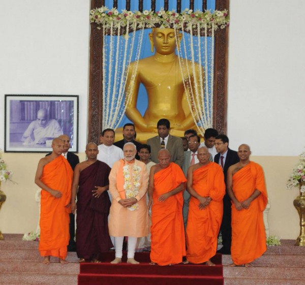 Prime Minister Narendra Modi at the Mahabodhi Society, Colombo