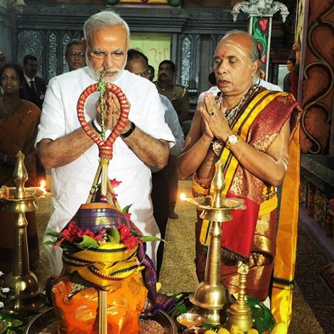 Indian Prime Minister Narendra Modi visits Jaffna