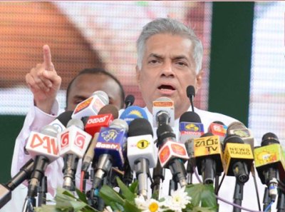 United Front led by Premier Ranil Wickremesinghe promises to create a new Sri Lanka after elections